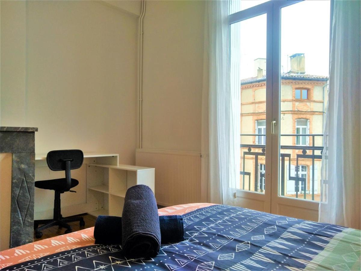 Chambre Privee Et Spacieuse Au Sein D'Un Logement Partage - Central, Quartier Villebourbon - 3 Chambres Doubles - 2 Balcons - Places De Stationnements Gratuites - 5 Min A Pied Gare Et Hypercentre Montauban Ngoại thất bức ảnh